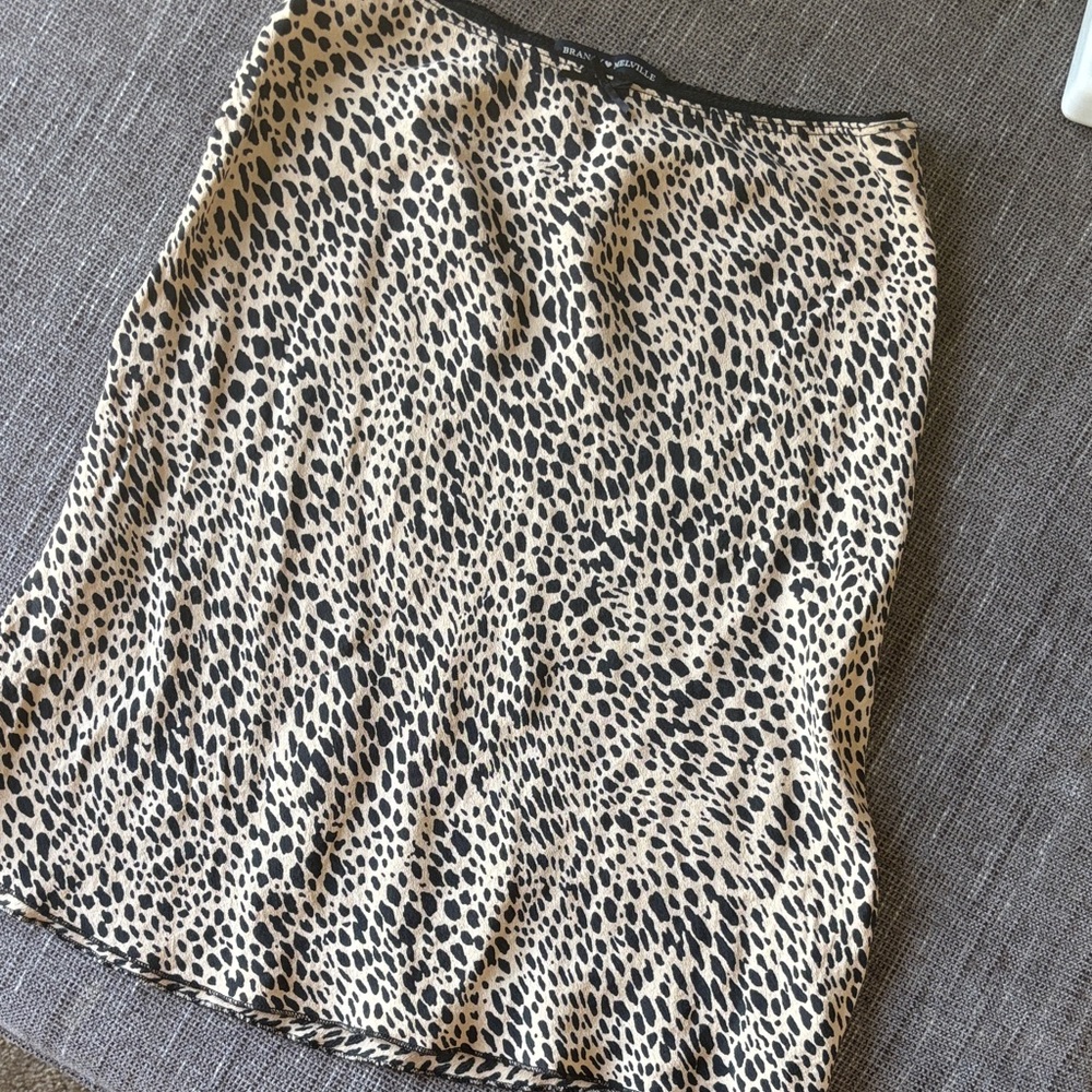 Brandy Melville leopard skirt